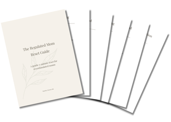 Free reset mom guide printable mockup for overwhelmed parents