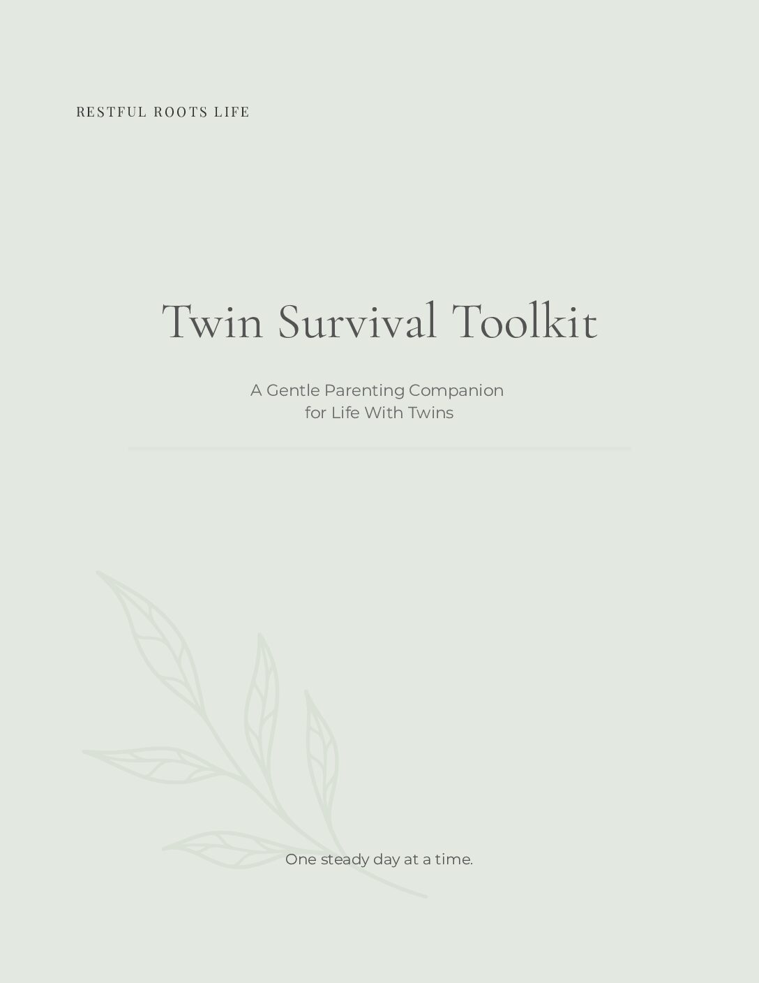 Twin Survival Toolkit (Printable)
